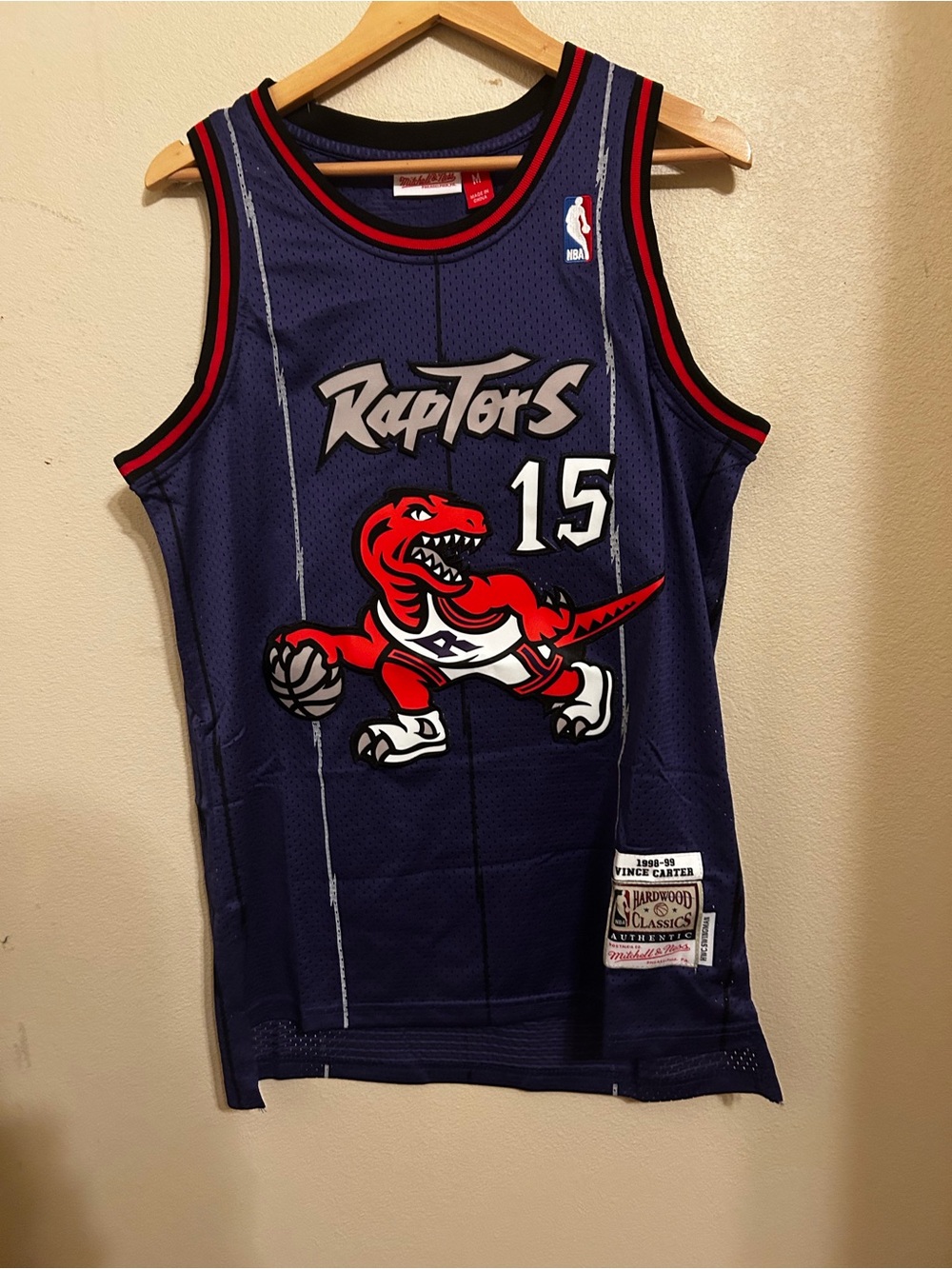 Mitchell & Ness Toronto Raptors Vince Carter #15 Navy Kids Jersey